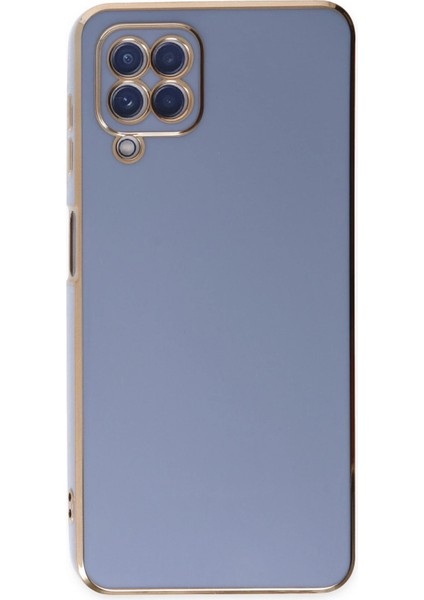 Samsung Galaxy A12 Kılıf Volet Silikon - Mavi indirimleri