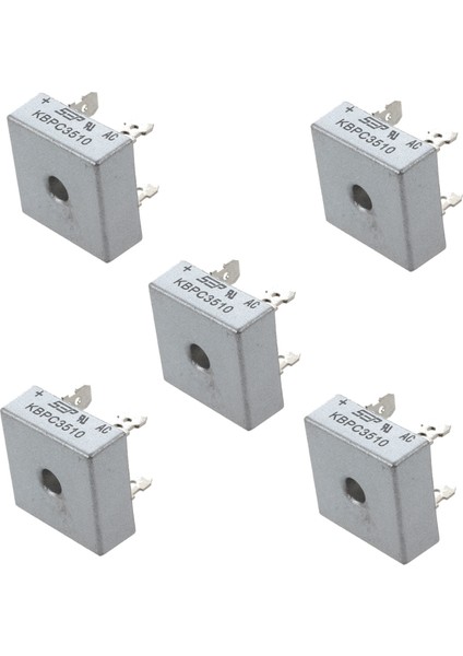 5x Sep KBPC3510 35A 1000V Tek Fazlı Kare Diyot Pcb Köprü Doğrultucu (Yurt Dışından)