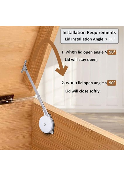 1 Paket Oyuncak Kutular Yumuşak Yakın Kapak Desteği Menteşeler Menteşeler Ahşap Oyuncak Kutusu Sedir Depolama Bagajı ve Tezgah Için (Yurt Dışından) fiyatları