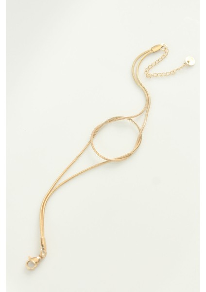 316L Çelik Gold Renk Düğüm Model Bileklik - TJ-BB6042 fırsatları