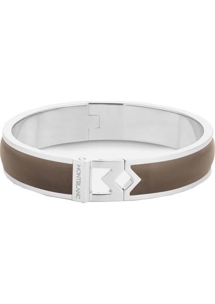 Bangle Çelik Montblanc M Logo Mastik Deri 133128