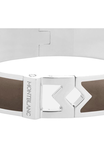 Bangle Çelik Montblanc M Logo Mastik Deri 133128 fiyatları