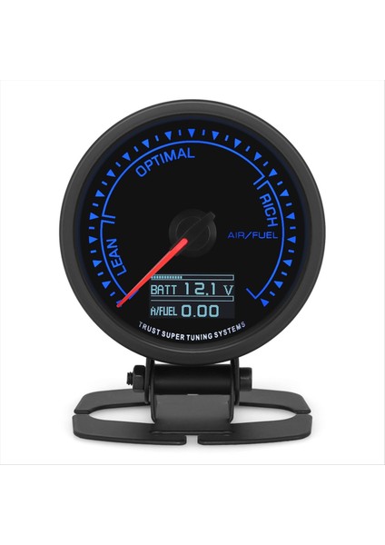 2 5inch 62MM Afr Dar Bant Oksijen Sensörü Için 7 Renk LED Dijital Hava Yakıt Raito Araba 12V Için Braket Tutucu (Yurt Dışından)