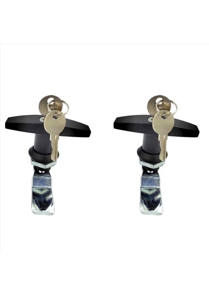 2x T Tip Kam Kilidi Çinko Alaşımı Alet Kutusu Elektrik Dolabı Kutusu Saklama Dolabı Dosya Dolabı Kampçı Araba Kapısı (Yurt Dışından)