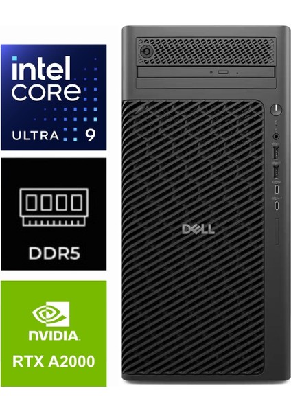 Pro Max Tower T2 Ultra 9 285K FCT2250-K476 64GB 1tb+1tb Rtx A2000 12GB W11PRO Masaüstü Iş Istasyonu