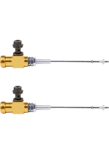 2x Motosiklet Hidrolik Debriyaj Ana Silindir Çubuk Fren Pompası M10X1 25MM Alüminyum Altın (Yurt Dışından)