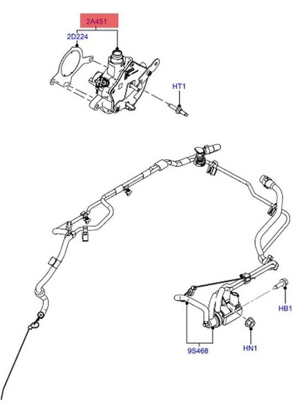 Ford Fiesta Mk7 2012-2020 Için 1 0t Eko Boost Fren Vakum Pompası Valfı CM5G-2A451-GA CM5G-2A451-GB (Yurt Dışından) indirimleri