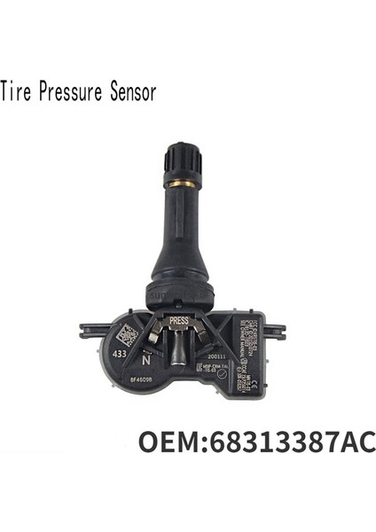 4pcs Tpms Lastik Basınç Sensörü Izleme Sistemi 433MHZ Dodge Dart Jeep Compass Için 68313387AC (Yurt Dışından) modelleri