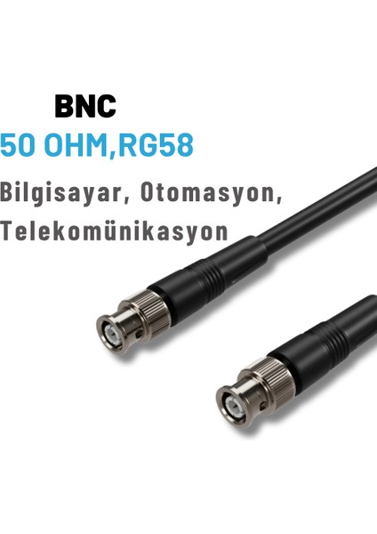 Bnc Kablo 50 Ohm Bilgisayar, Otomasyon, Telekom, RG58