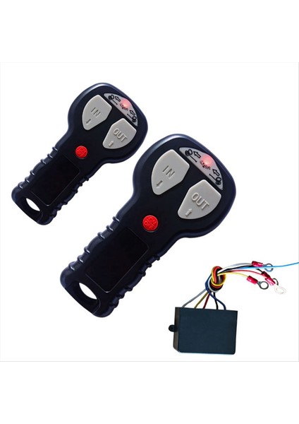 12V 24V Kablosuz Vinç Elektrikli Uzaktan Kumanda IP68 Manuel Verici Kamyonu Atv Suv Kamyon Araç Kiti (Yurt Dışından) modelleri