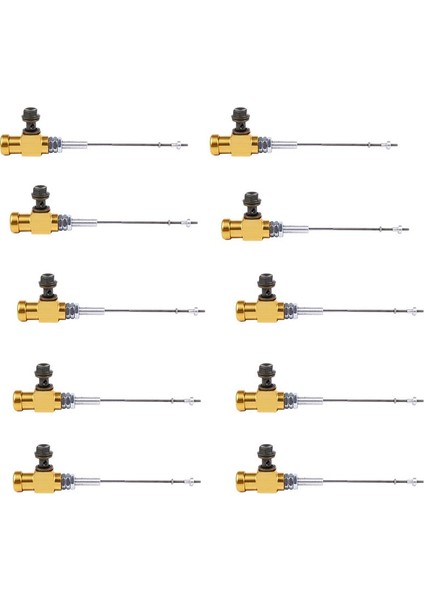 10X Motosiklet Hidrolik Debriyaj Ana Silindir Çubuk Fren Pompası M10X1 25MM Alüminyum Altın (Yurt Dışından)