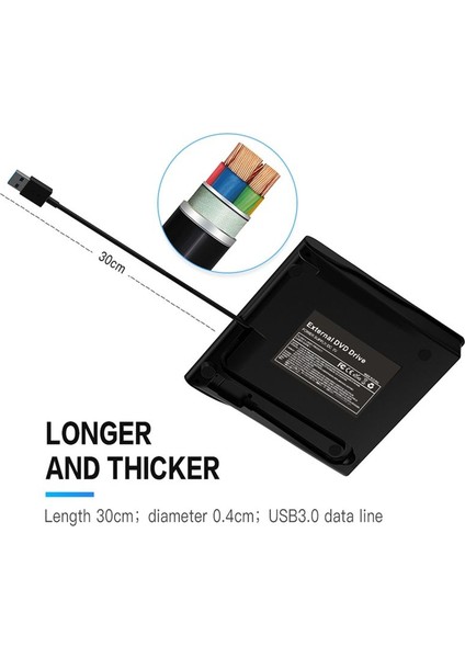 Usb3 0dvd/cd Brıwer Dış Mobil Defter Tip C Harici Optik Sürücü Harici Sürücü (Yurt Dışından)