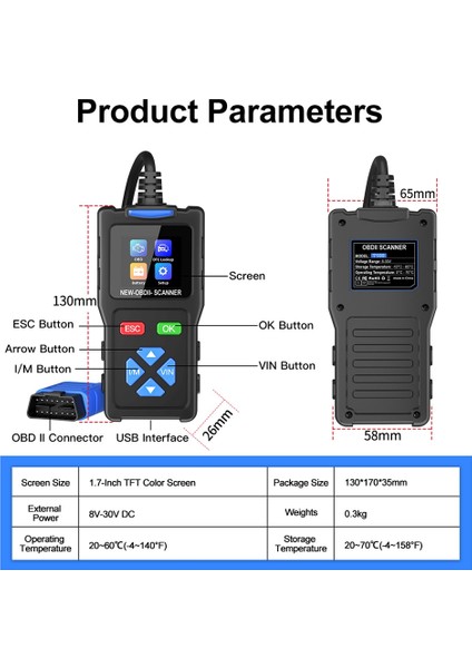 T100 Araç Arıza Teşhis Aleti Obd2 Tarayıcı Motor Araç Kodu Okuyucu Dedektörü Tarayıcı (Yurt Dışından) indirimleri