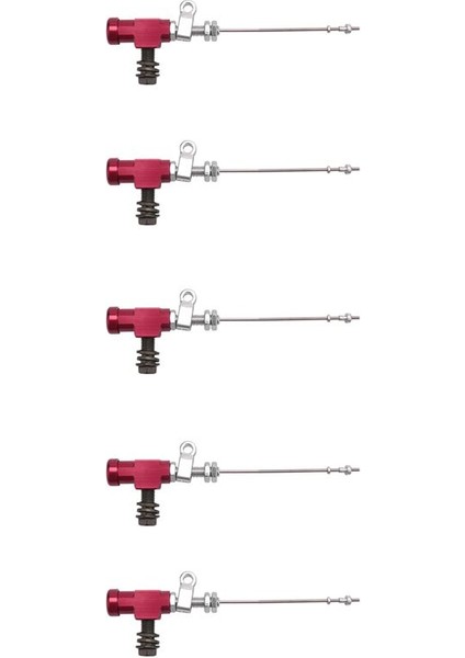 5x Motosiklet Hidrolik Debriyaj Master Silindir Çubuk Fren Pompası M10X1 25MM Alüminyum Kırmızı (Yurt Dışından)