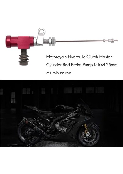 5x Motosiklet Hidrolik Debriyaj Master Silindir Çubuk Fren Pompası M10X1 25MM Alüminyum Kırmızı (Yurt Dışından) modelleri