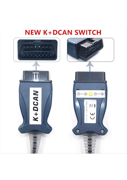 Bmw K Dcan K+Bmw Obd2 Obd2 Otomatik Araç Teşhis Araçları Için Ftdı Çipi Obd 2 Tarayıcı Anahtarı USB Arayüz Kablosu (Yurt Dışından) modelleri
