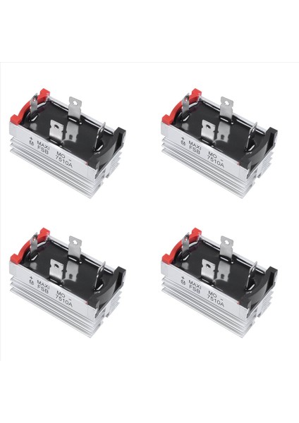 4x Alüminyum Soğutucu Baskı Tek Fazlı Köprü Doğrultucu Diyot 75A 1000V (Yurt Dışından)