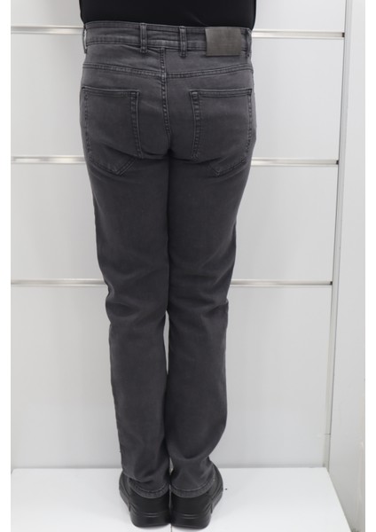 Fistan Store Erkek Füme Yüksek Bel Rahat Kesim Boru Paça Büyük Beden Jean Pantolon fırsatları