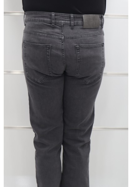 Fistan Store Erkek Füme Yüksek Bel Rahat Kesim Boru Paça Büyük Beden Jean Pantolon indirimleri