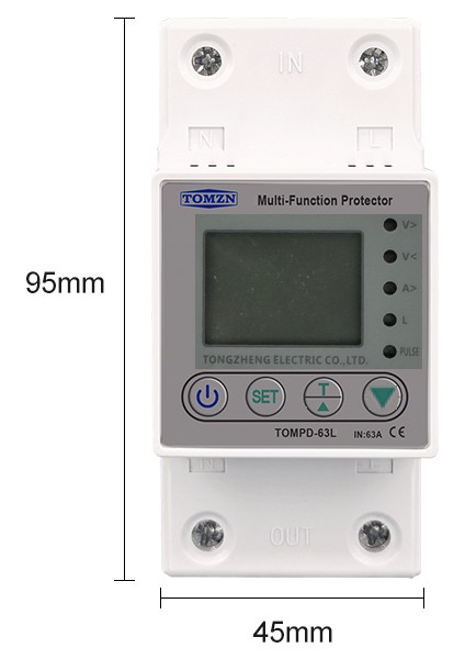 Kaçak Akım Koruma Rölesi Ve Yüksek Voltaj Ve Akım Koruyucu Röle 80A Devrimsel Yenilik
