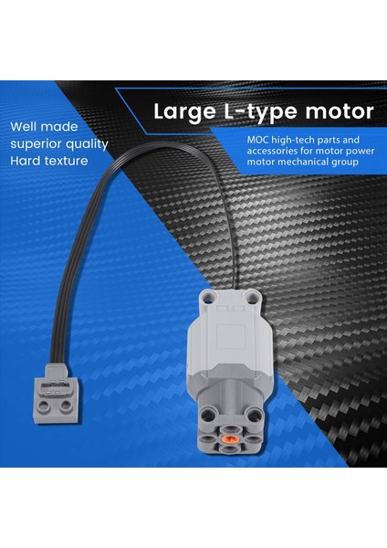 Teknik Parçalar Motor Yapı Baba Motor L-Motor 88003 Güç Fonksiyonları Için Elektrikli Birleştirilmiş Yapı Taşı Oyuncak Parçası (Yurt Dışından) indirimleri