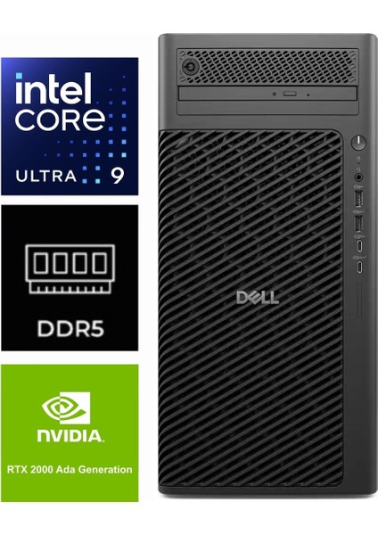 Pro Max Tower T2 Ultra 9 285K FCT2250-K495 32GB 1tb Rtx 2000 Ada 16GB W11PRO Masaüstü Iş Istasyonu