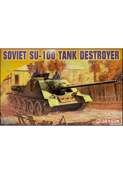 7208 1/72 Ölçek, Soviet SU-100 Tank Avcısı Plastik Model Kiti