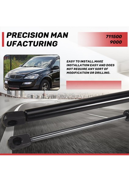 Araba Ön Bonnet Gaz Struts Motor Kapak Asansör Şok Destekleri Gaz Gaz Yay Braketi Ssangyong Kyron 7115009000 (Yurt Dışından) indirimleri