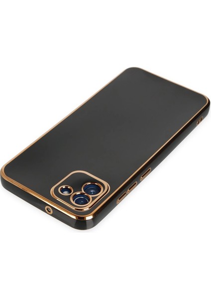 Samsung Galaxy A03 Kılıf Volet Silikon - Siyah