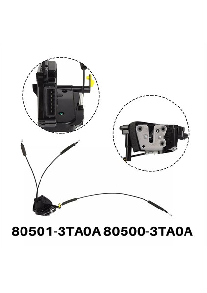 Araba Kapı Kilidi Aktüatör Motor Ön Sol Sürücü Tarafı 80501-3TA0A 80500-3TA0A Nissan Altima 2 5l 3 5l (Yurt Dışından) modelleri