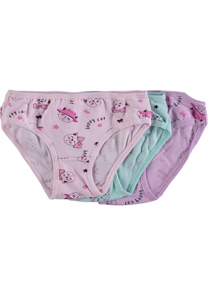 Kız 2-13 Yaş Kedi Desenli Slip Külot fiyatları