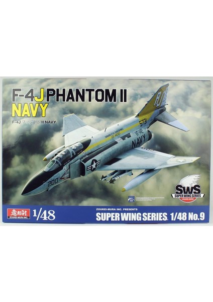 48-09 1/48 Ölçek, F-4j Phantom Iı (Navy) Savaş Uçağı, Plastik Model Kiti