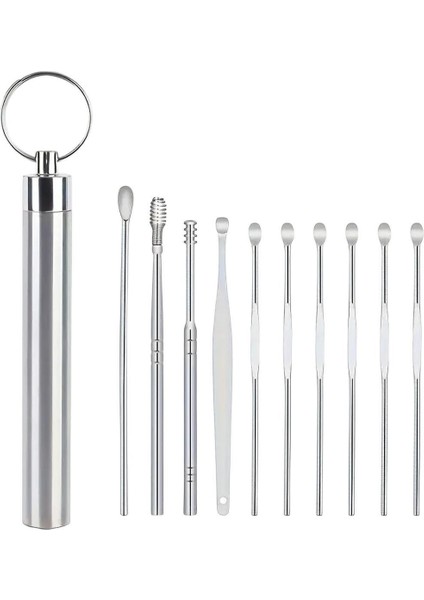 SN-27132 Paslanmaz Çelik 10'lu Kulak Temizleme Seti fırsatları