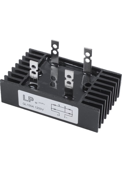 100AMP 1200VOLT 4 Pim 1 Faz Diyot Köprüsü Doğrultucu QL100 Tipi (Yurt Dışından)