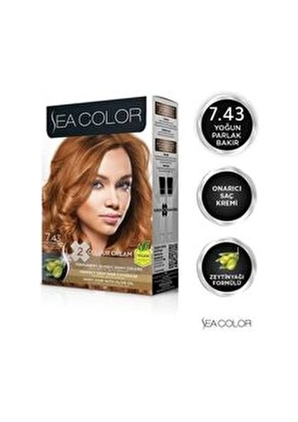 7/43 Koyu Bakır Saç Boyası Amonyaklı Kadın Kullanımı İçin 99 ml fiyatları