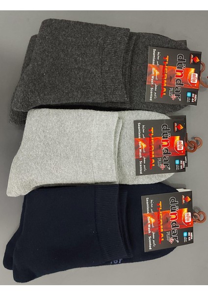 Plus 5978 Erkek Kışlık Havlu Termal Çorap 6 Adet