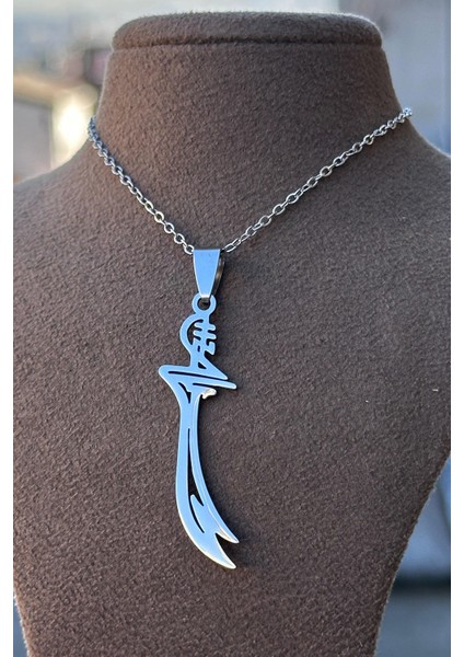 Hz. Ali Zülfikar Kolye Ucu Paslanmaz Çelik Zincirli Kolye ECK62 modelleri