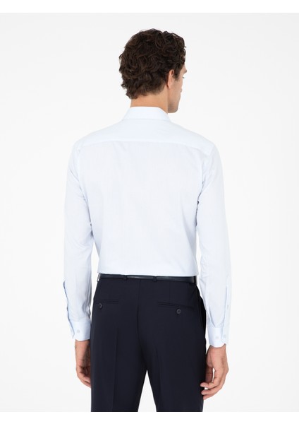 Erkek Açık Mavi Slim Fit Uzun Kollu Gömlek 50303233-VR003 indirimleri