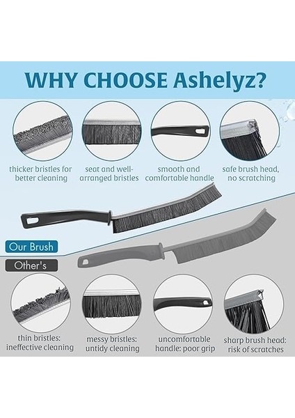 2 Adet Aralık Boşlukları Temizleme Fırçası, Temizlik Için Ince Sert Kıl Fırçası, Dar Alanlar Için Aralık Fırçası Temizleyici, Uzun Ömürlü Banyo Boşluğu Temizleme Fırçası, Çatlak Fırçası Mutfak ve indirimleri