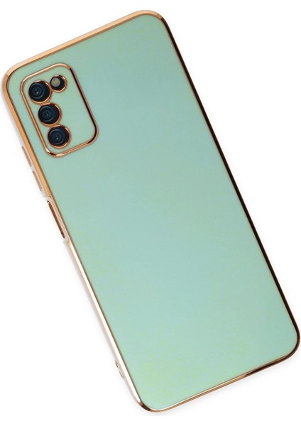 Samsung Galaxy A03S Kılıf Volet Silikon - Açık Yeşil