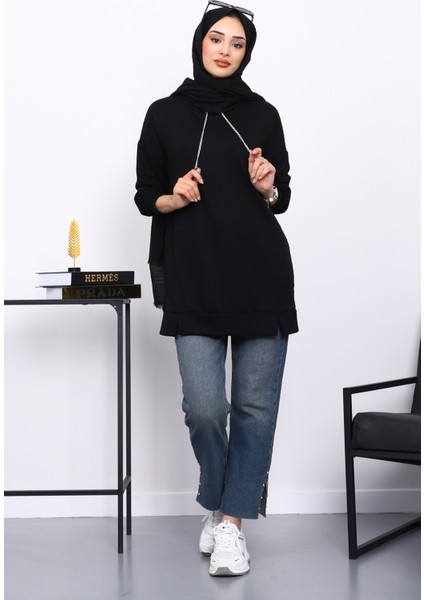 Siyah Yaka Detaylı Modal Tunik fiyatları