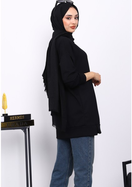 Siyah Yaka Detaylı Modal Tunik fırsatları