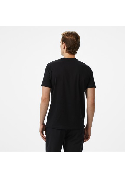 Erkek Siyah Regular Fit Baskılı T-Shirt fiyatları