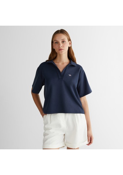 Kadın Lacivert Logolu Polo
