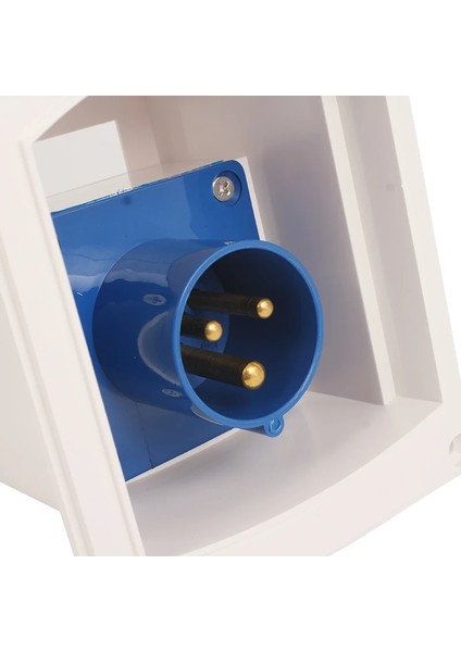 Karavan 220V 16A Dış Elektrik Girişi Fiş ve Soket Olarak Set Beyaz Su Geçirmez modelleri