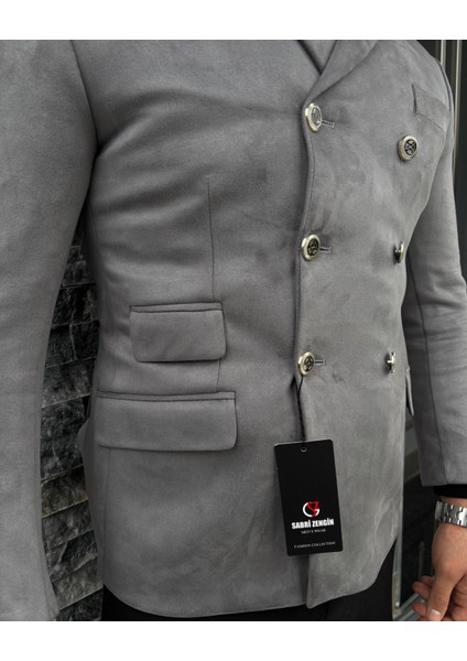Erkek Süet Kruvaze Slim Fit Ceket fiyatları