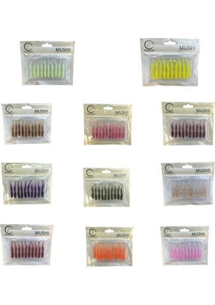 Sensei Mushi Soft Lure 45MM Floating Silikon Yem