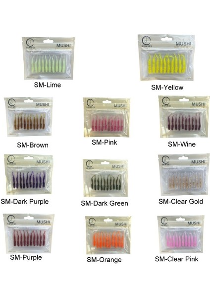 Sensei Mushi Soft Lure 45MM Floating Silikon Yem fiyatları