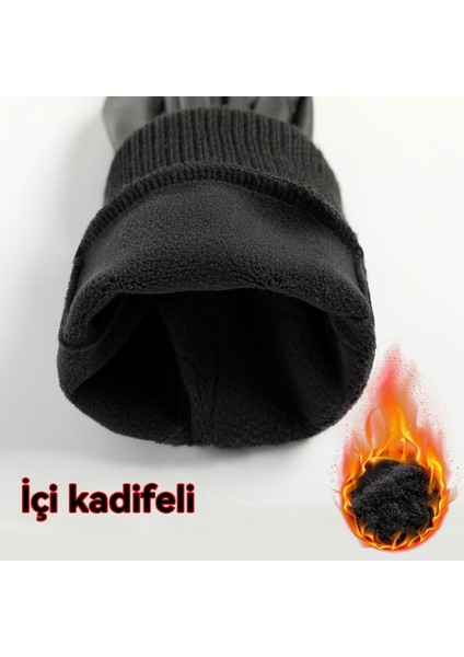 Sonbahar-Kış Isıtmalı, Yünlü, Kaymaz Dokunmatik Ekranlı Bisiklet Eldivani (Yurt Dışından) fiyatları