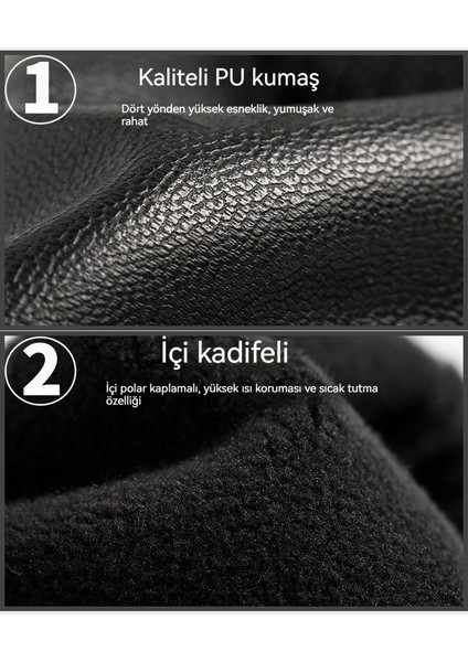 Sonbahar-Kış Isıtmalı, Yünlü, Kaymaz Dokunmatik Ekranlı Bisiklet Eldivani (Yurt Dışından) modelleri